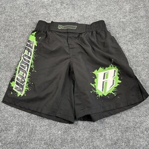 Revgear MMA Shorts Mens Small Black Good Fight Training Grappling Elastic Waist